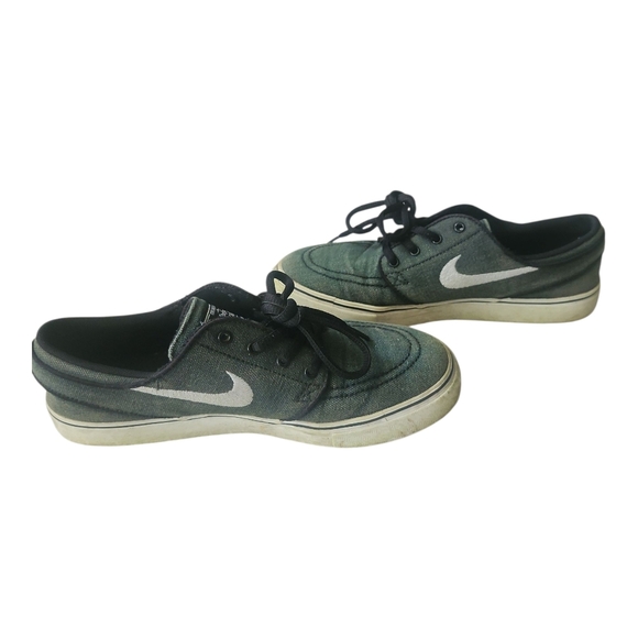 Nike SB Stefan Janoski Youth Size 6Y Green Canvas Skate Shoes Low Top - Picture 6 of 9
